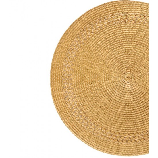 Lugar Americano 38cm Dourado Escuro Poliéster  